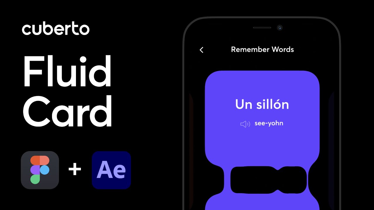Fluid Card Animation in After Effects YouTube Video